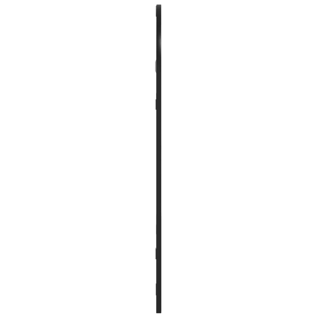 vidaXL Sieninis veidrodis, juodos spalvos, 30x60 cm, geležis, arkinis