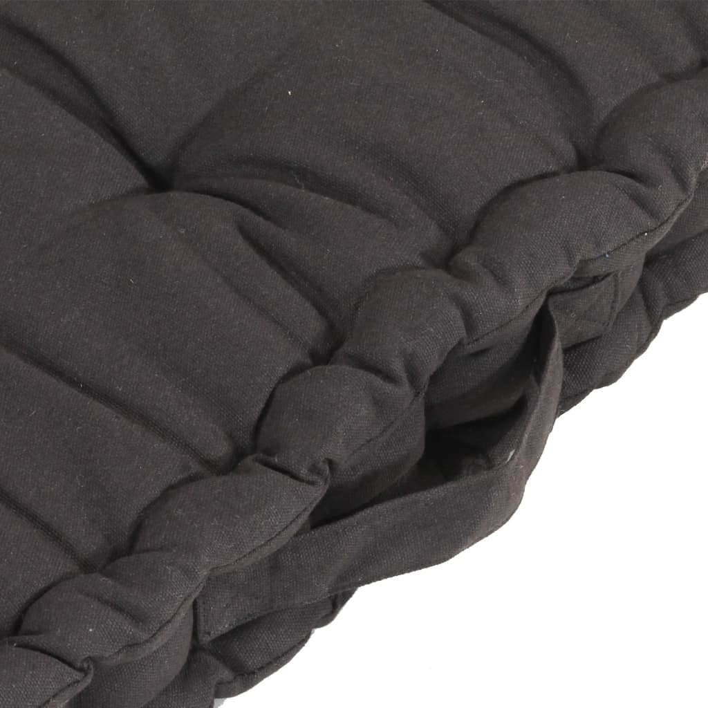 vidaXL Grindų/paletės pagalvėlės, 7vnt., antracito spalvos, medvilnė