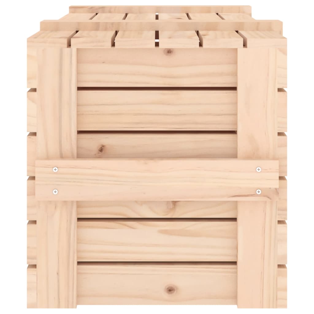 vidaXL Daiktadėžė, 91x40,5x42cm, pušies medienos masyvas