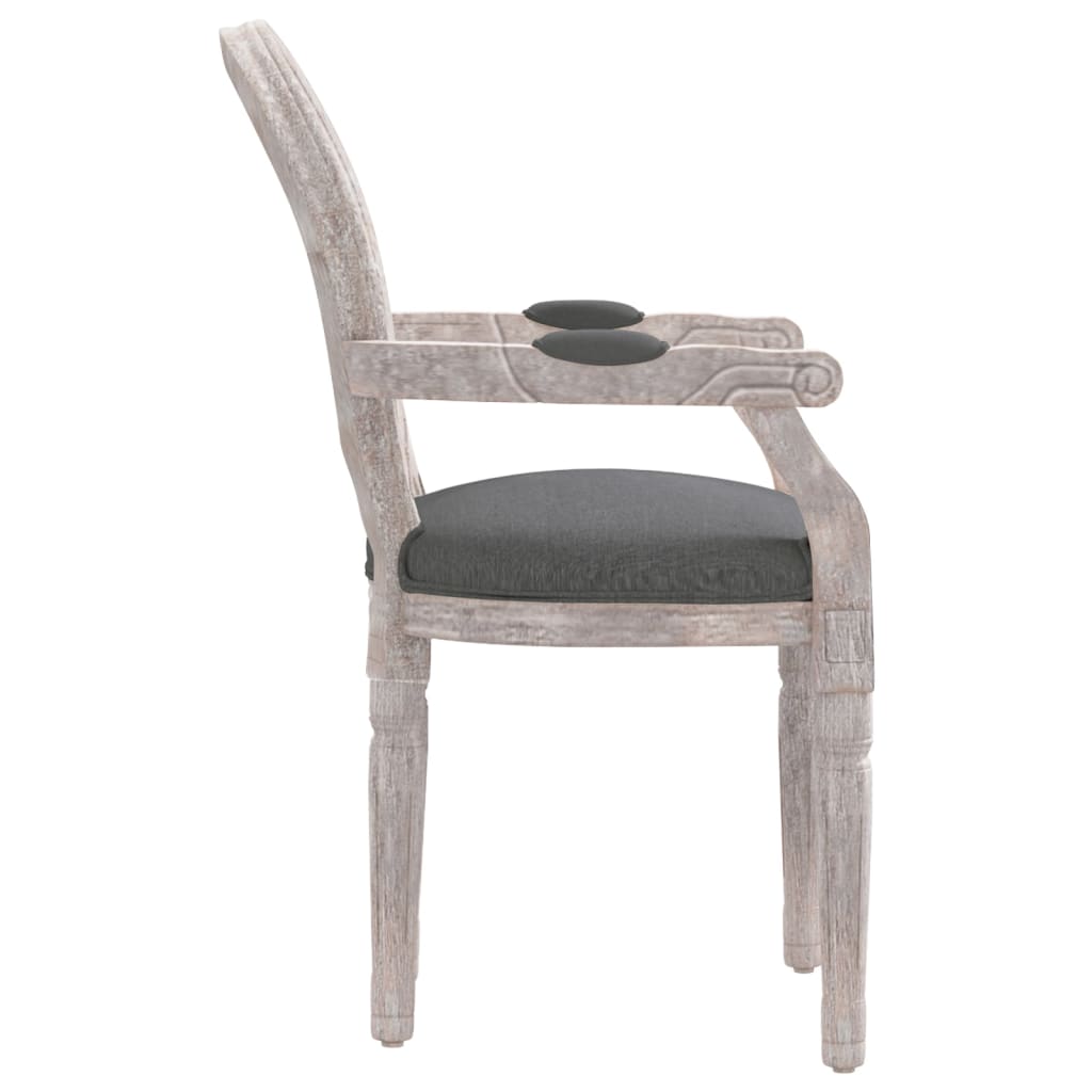 vidaXL Valgomojo kėdė, tamsiai pilkos spalvos, 54x56x96,5cm, audinys