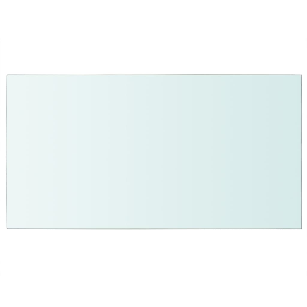 vidaXL Lentynos, 2vnt., skaidrios, 40x25cm, stiklo plokštė (243815x2)