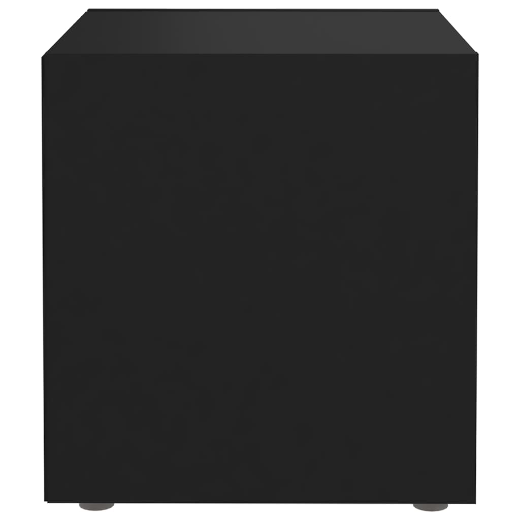 vidaXL Televizoriaus spintelės, 2vnt., juodos, 37x35x37cm, MDP