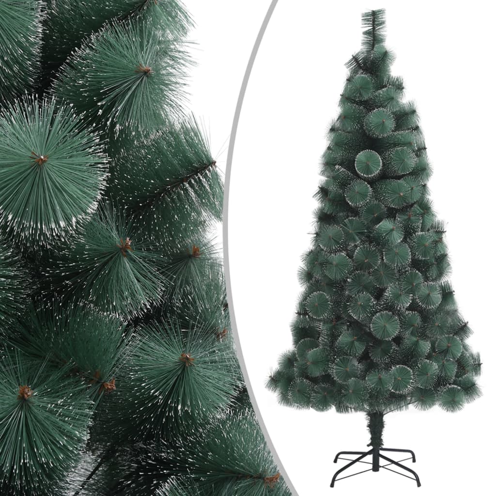vidaXL Dirbtinė Kalėdų eglutė su stovu, žalios spalvos, 120cm, PET