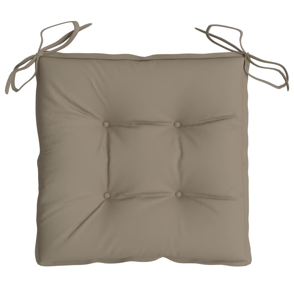 vidaXL Palečių pagalvėlės, 2vnt., taupe, 50x50x7cm, oksfordo audinys