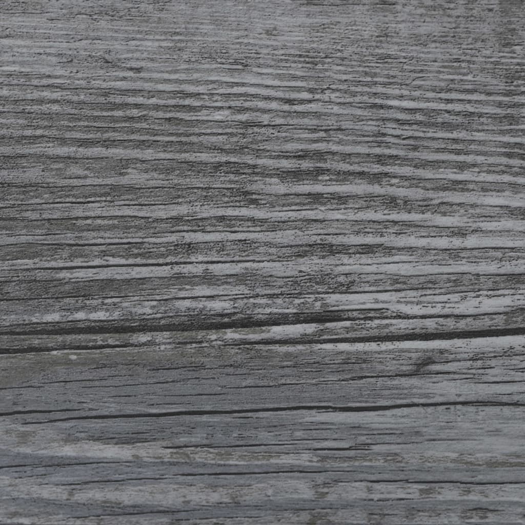 vidaXL Grindų plokštės, pilkos, PVC, 5,21m², 2mm, blizgios
