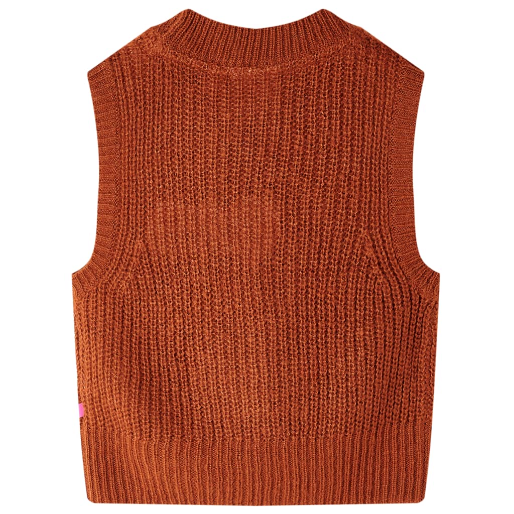 Vaikiškas megztinis-liemenė, smėlio spalvos, megztas, 92 dydžio
