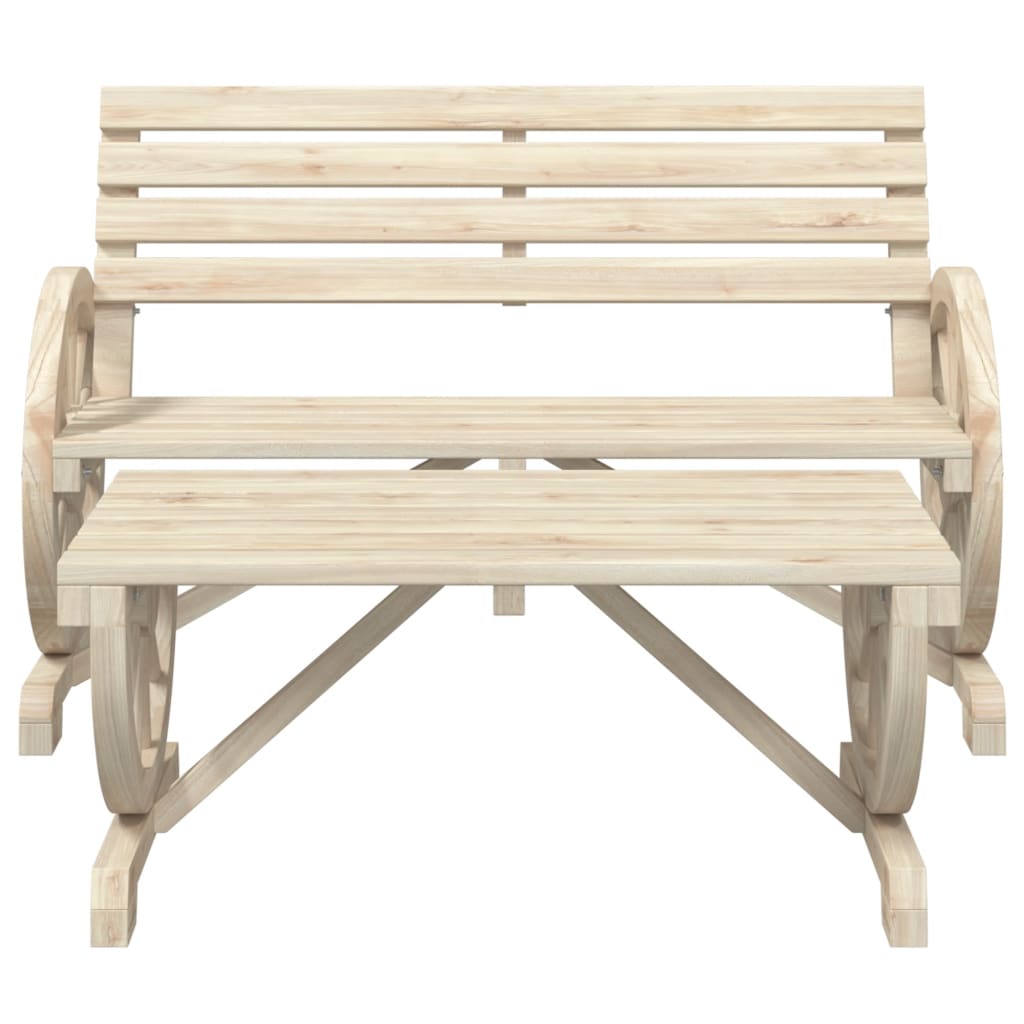 vidaXL Sodo poilsio baldų komplektas, 4 dalių, eglės medienos masyvas