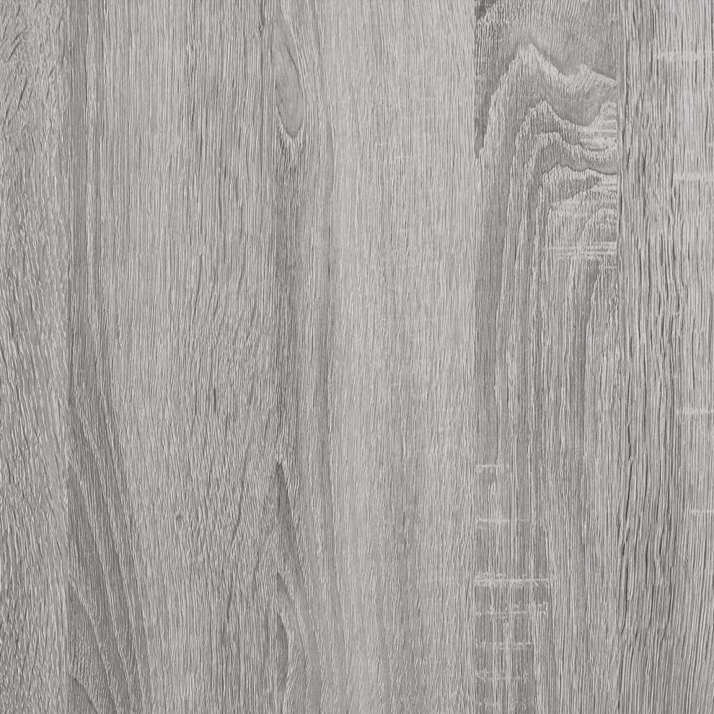 vidaXL Sieninė naktinė spintelė, pilka ąžuolo, 50x30x47cm