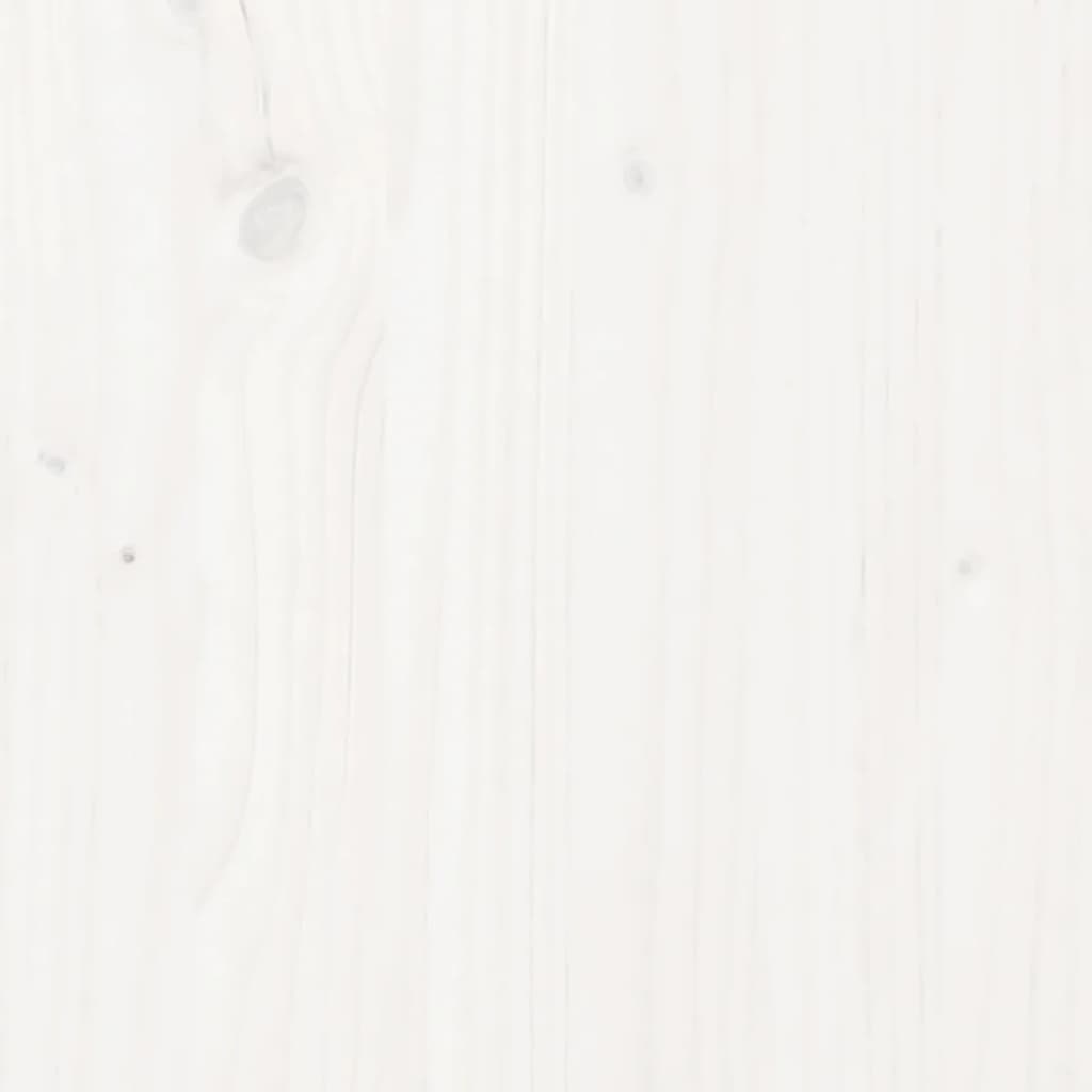 vidaXL Komposto dėžė, balta, 82,5x82,5x99,5cm, pušies medienos masyvas