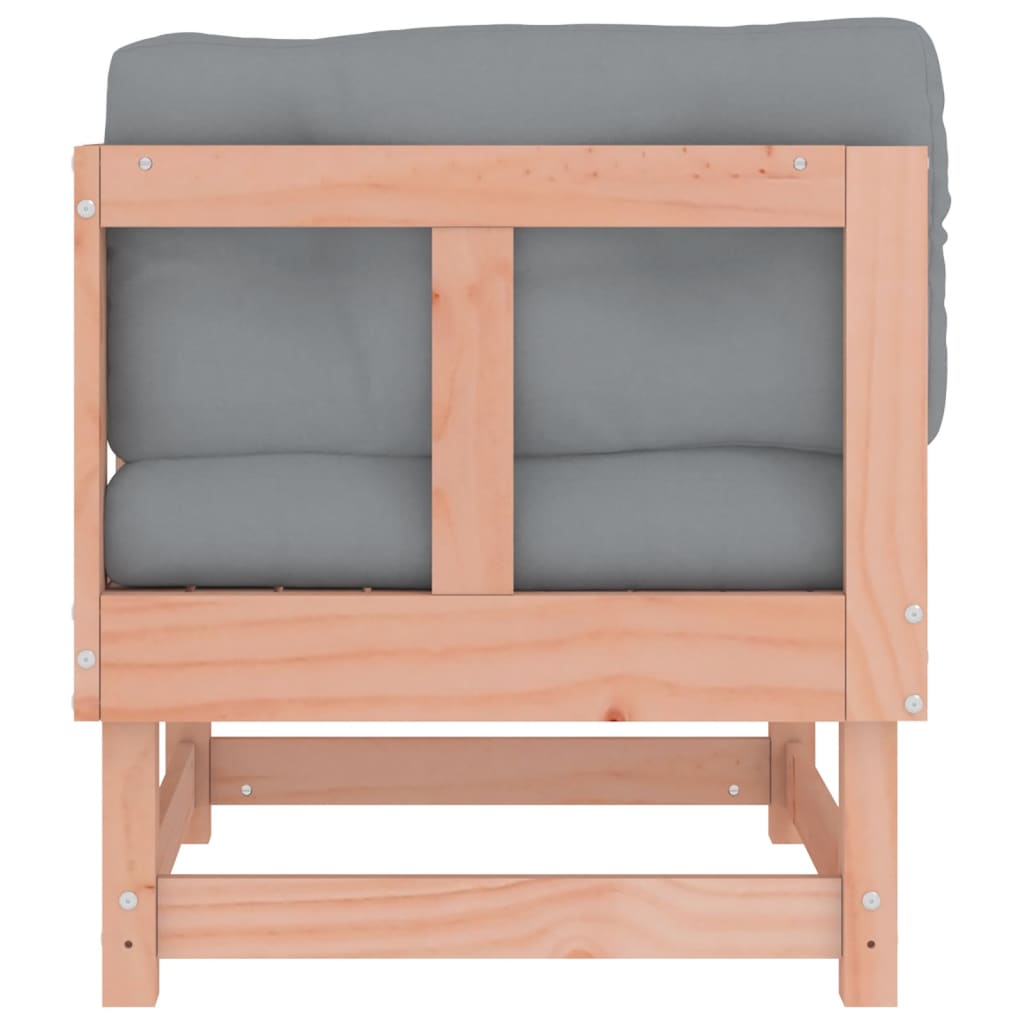 vidaXL Kampinė sofos dalis su pagalvėlėmis, douglas eglės masyvas