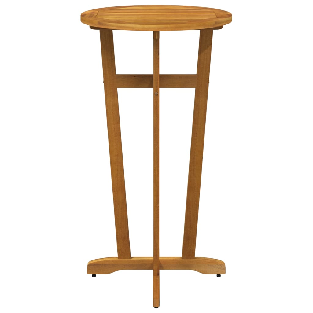 vidaXL Sodo baro stalas, 60x105cm, akacijos medienos masyvas