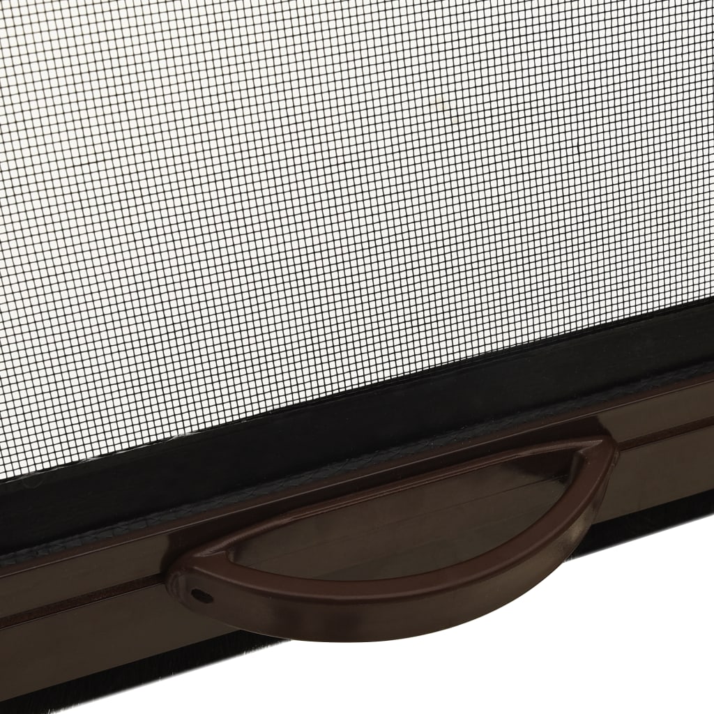 vidaXL Suvyniojamas tinklelis nuo vabzdžių langams, rudas, 140x170cm