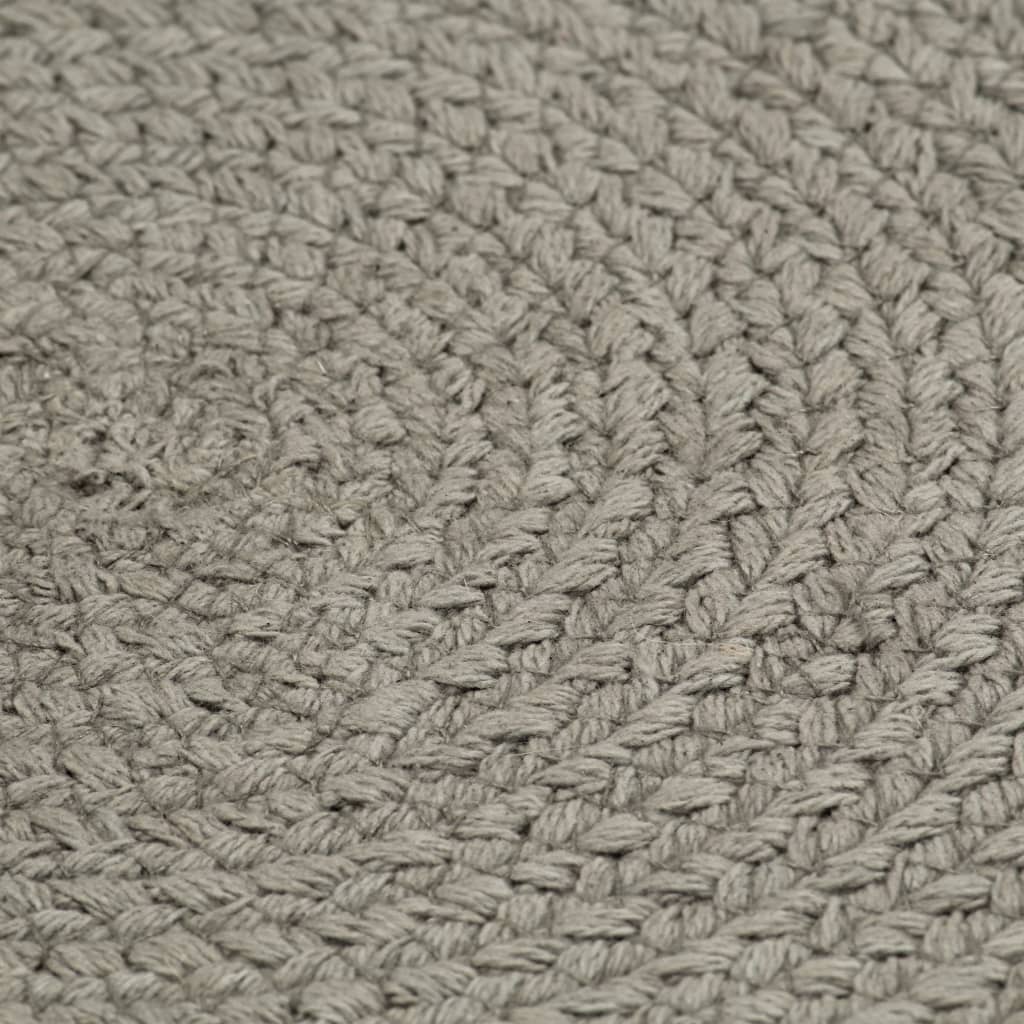 vidaXL Stalo kilimėliai, 4 vnt., pilki, 38cm, medvilnė, apvalūs