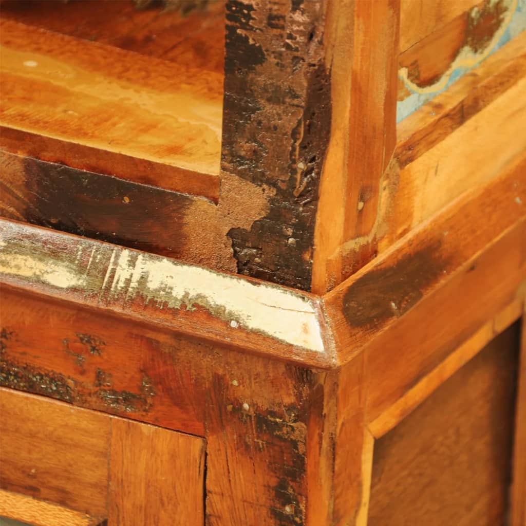 vidaXL Knygų lentyna, perdirbtos medienos masyvas, vintažinis stilius