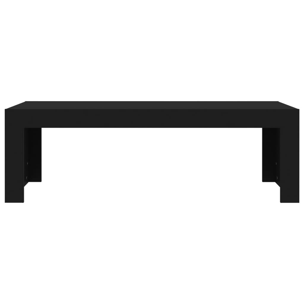 vidaXL Kavos staliukas, juodos spalvos, 110x50x35cm, MDP