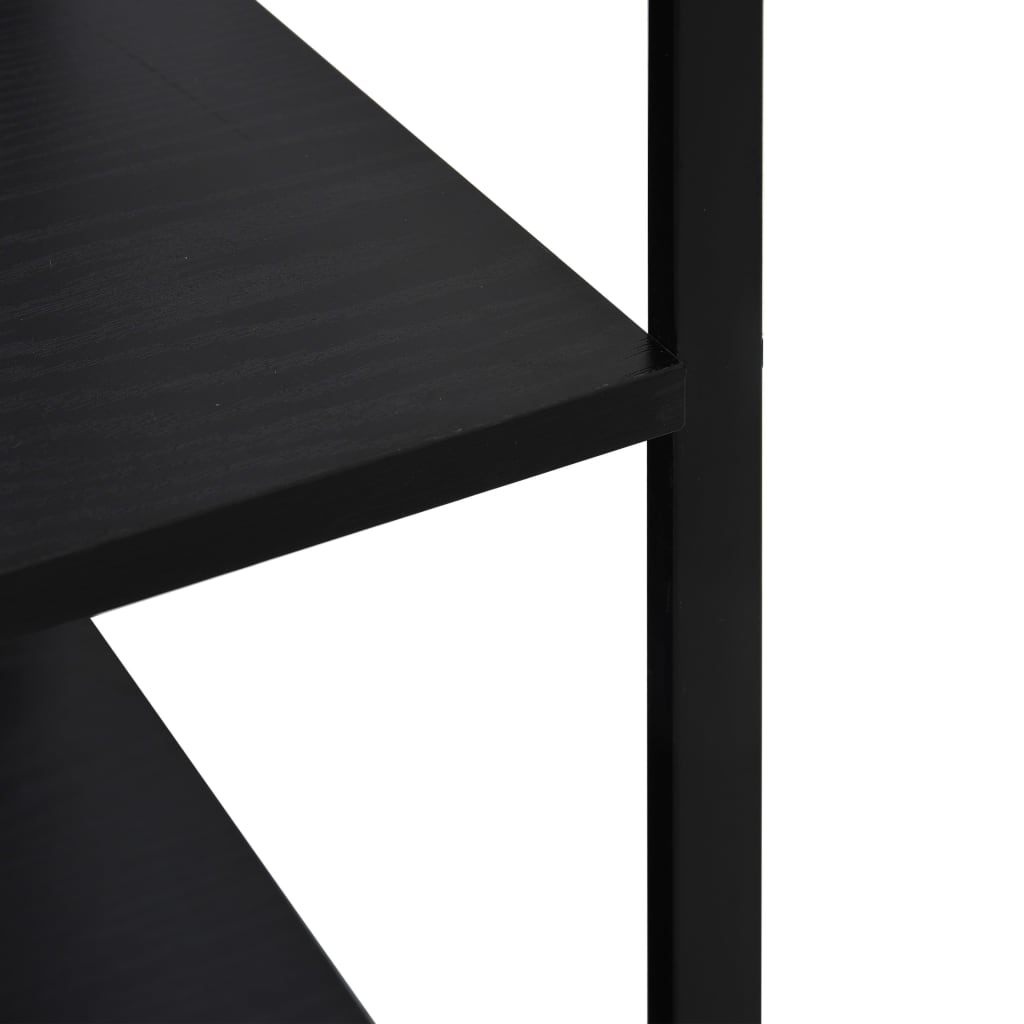 vidaXL Spintelė mikrobangų krosnelei, juoda, 60x39,6x79,5cm, mediena