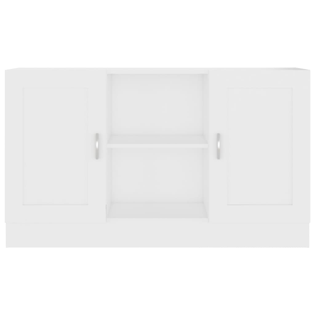 vidaXL Šoninė spintelė, baltos spalvos, 120x30,5x70cm, MDP