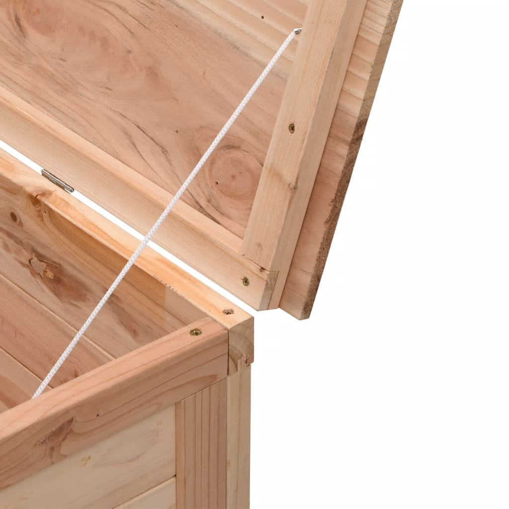 vidaXL Sodo daiktadėžė, 198,5x50x56,5cm, eglės medienos masyvas