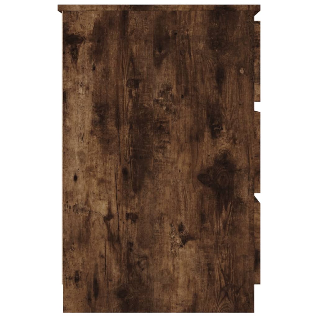 vidaXL Rašomasis stalas, dūminio ąžuolo spalvos, 140x50x77cm, mediena