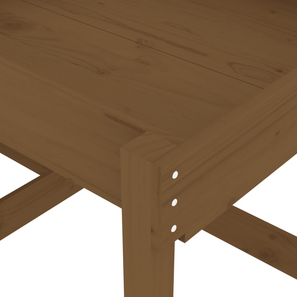 vidaXL Smėlio stalai, 2vnt., medaus rudi, pušies medienos masyvas