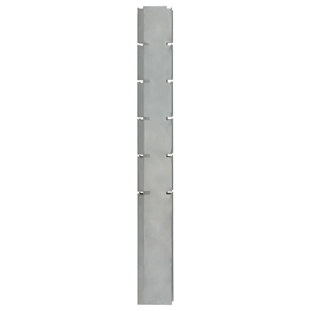 vidaXL Gabiono tvoros stulpas, sidabrinis, 160cm, plienas