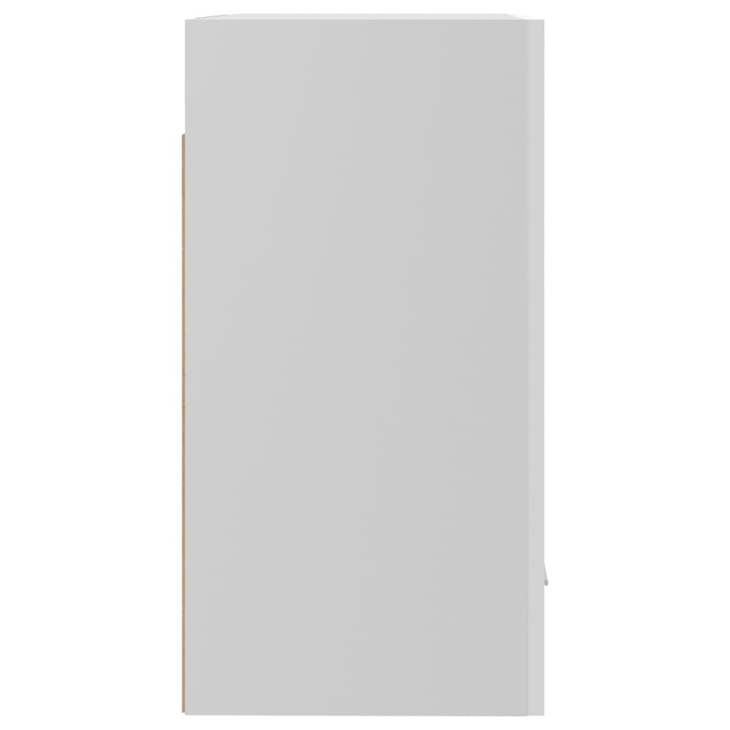 vidaXL Pakabinama spintelė, baltos spalvos, 50x31x60cm, MDP, blizgi