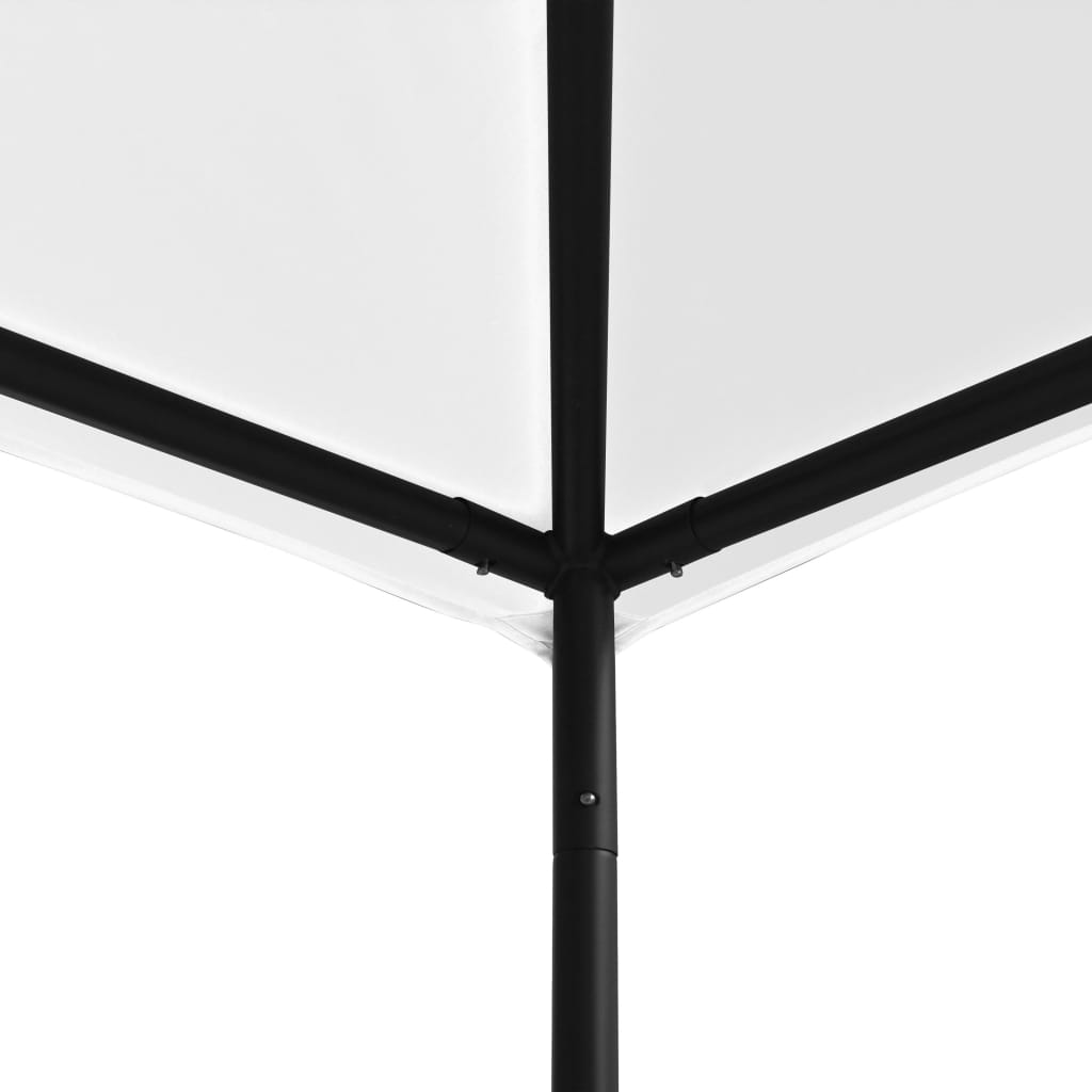 vidaXL Pavėsinė, baltos spalvos, 4x4x3m, 180 g/m²