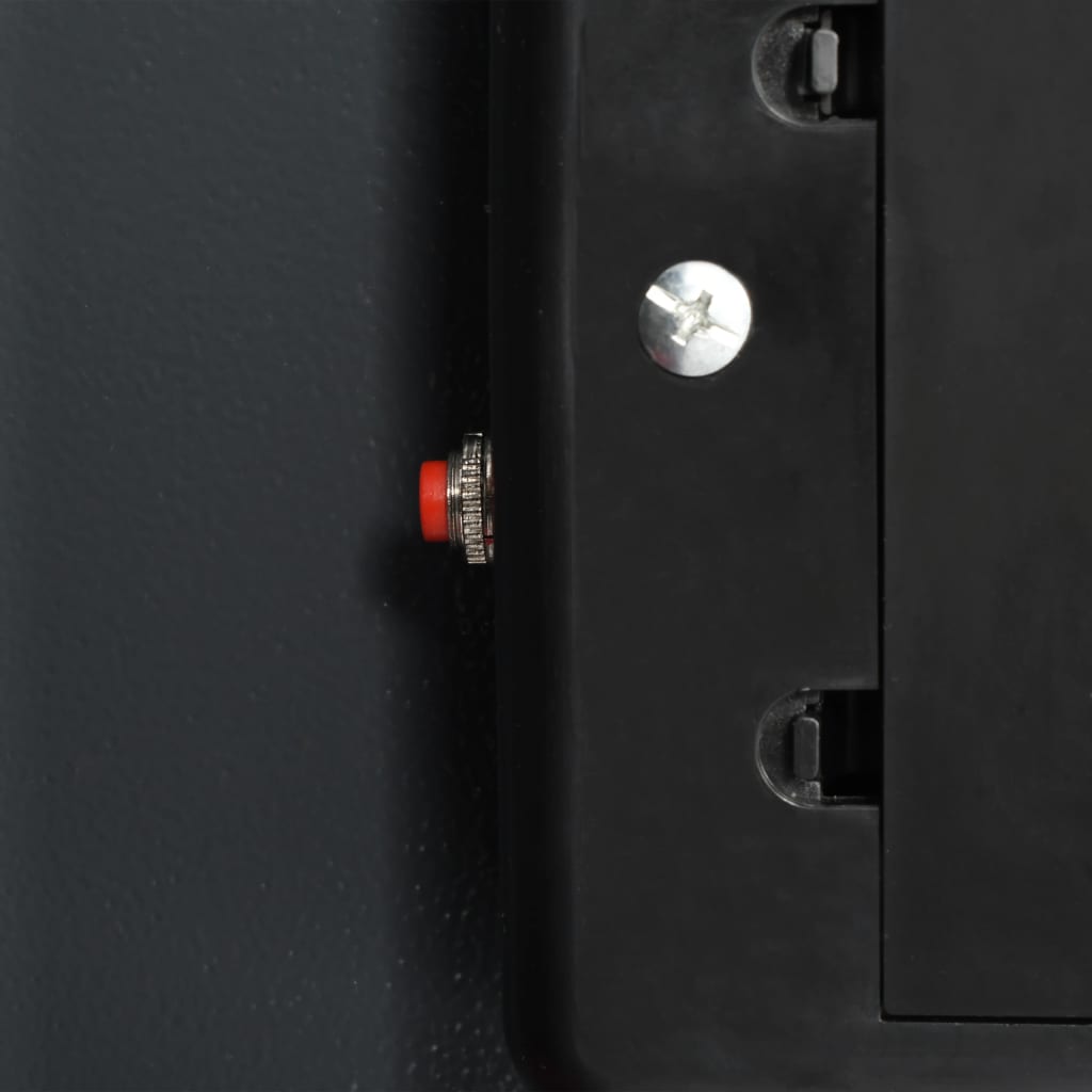 vidaXL Skaitmeninis seifas su dvejomis durimis, pilkas, 35x31x80cm