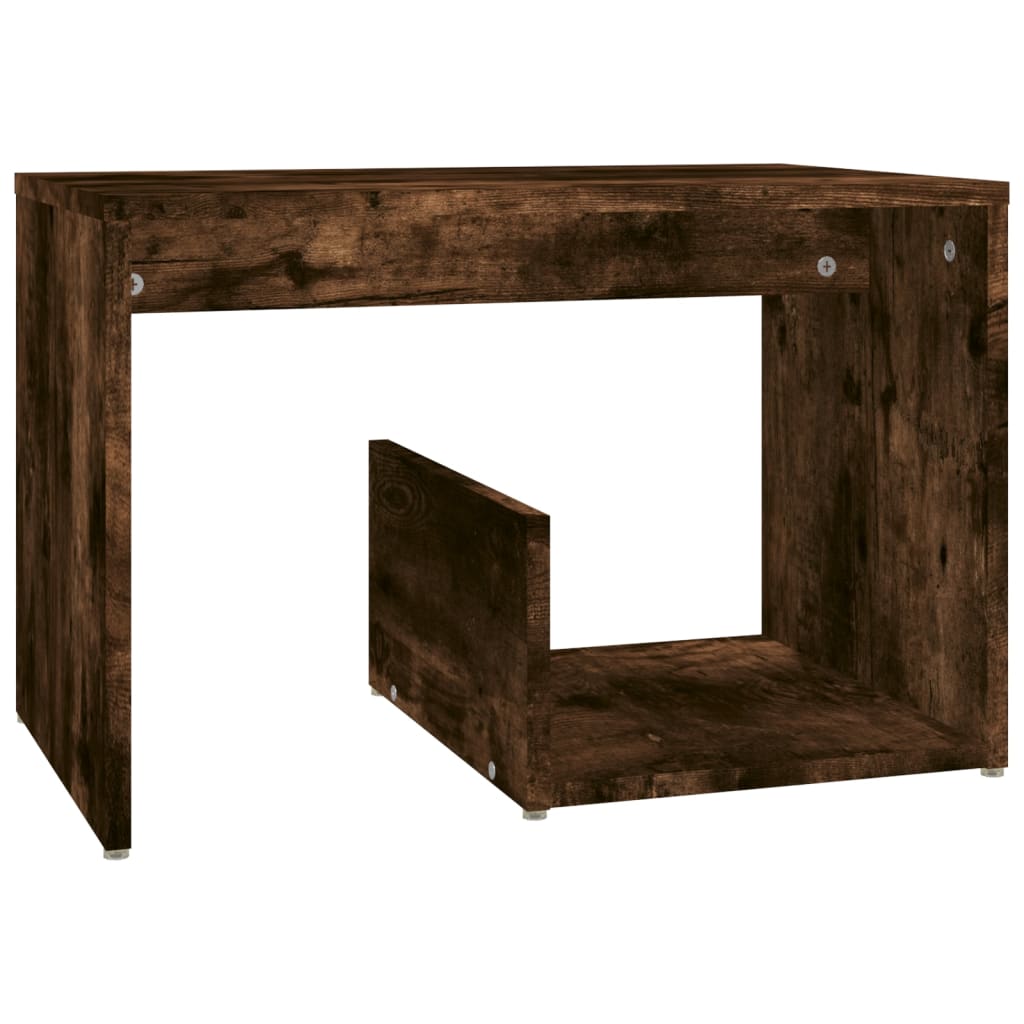 vidaXL Šoninis staliukas, dūminio ąžuolo, 59x36x38cm, mediena