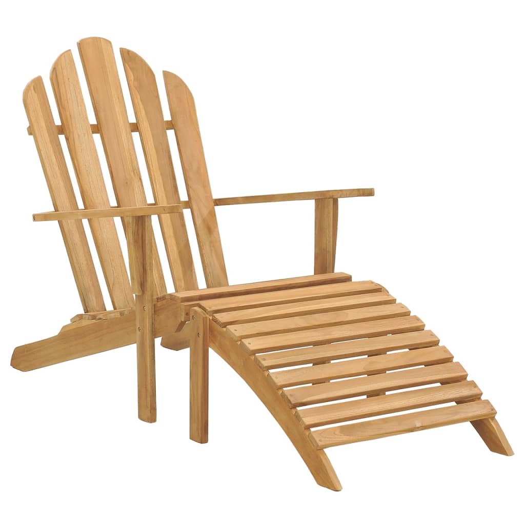vidaXL Adirondack kėdė su pakoja, tikmedžio medienos masyvas