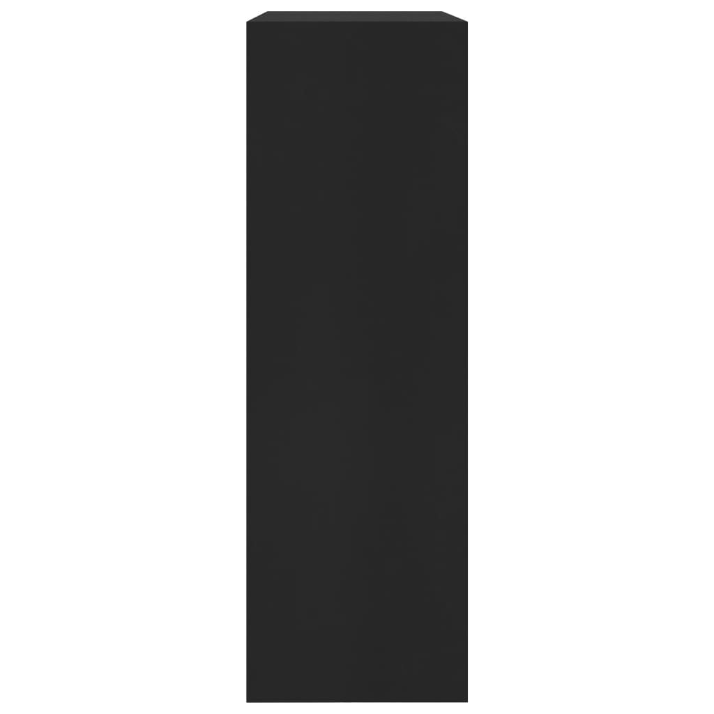 vidaXL Lentyna knygoms, juodos spalvos, 60x24x76 cm, mediena