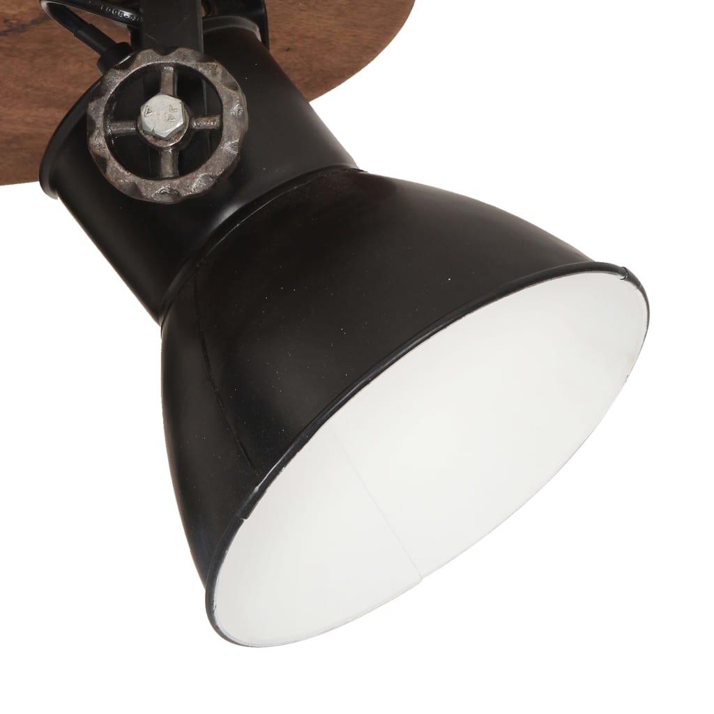 vidaXL Lubinis šviestuvas, juodos spalvos, 42x27cm, 25W, E27