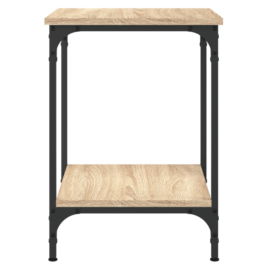 vidaXL Kavos staliukas, sonoma ąžuolo, 40x40x55cm, apdirbta mediena