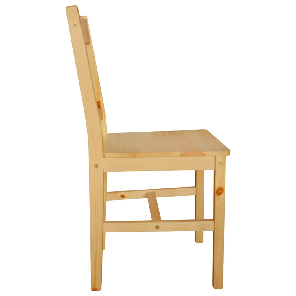vidaXL Valgomojo kėdės, 2vnt., pušies mediena