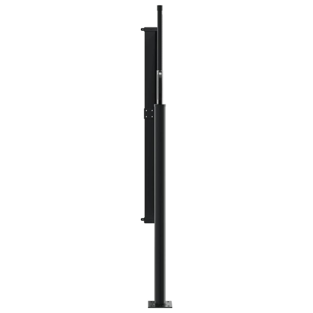 vidaXL Ištraukiama šoninė markizė, juodos spalvos, 100x500cm