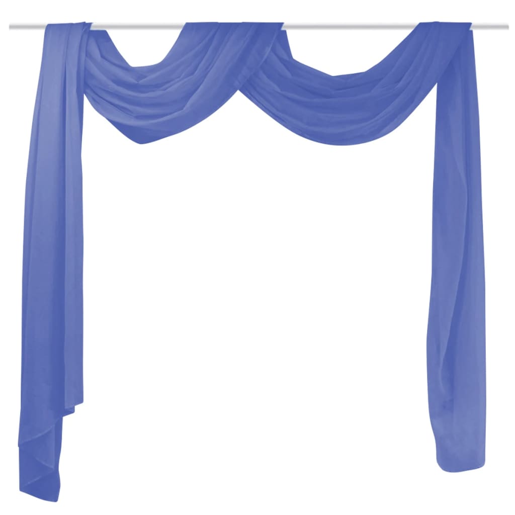 vidaXL Muslino drapiruotė, 140x600 cm, ryškiai mėlyna