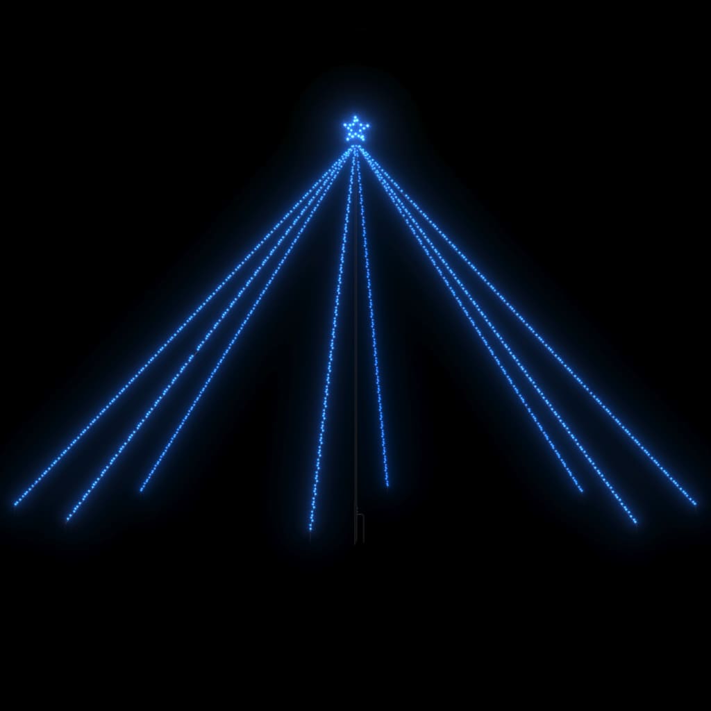 vidaXL Kalėdų eglutės girlianda, 800 mėlynos spalvos LED, 5m
