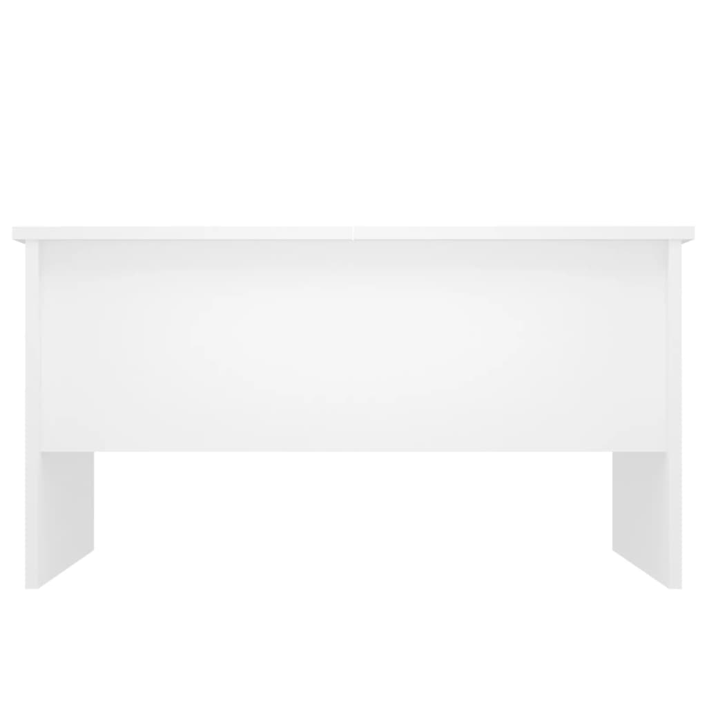 vidaXL Kavos staliukas, baltas, 80x50x42,5cm, apdirbta mediena