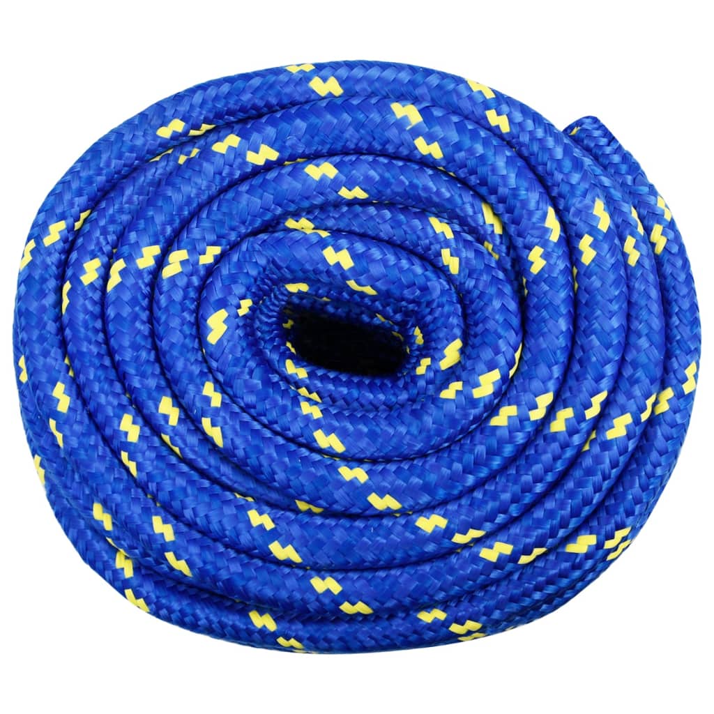 vidaXL Valties virvė, mėlynos spalvos, 20mm, 100m, polipropilenas