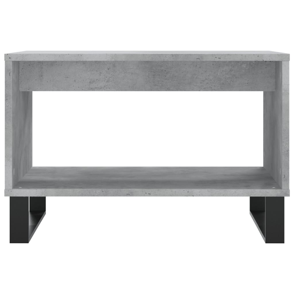 vidaXL Kavos staliukas, betono pilkas, 60x50x40cm, apdirbta mediena