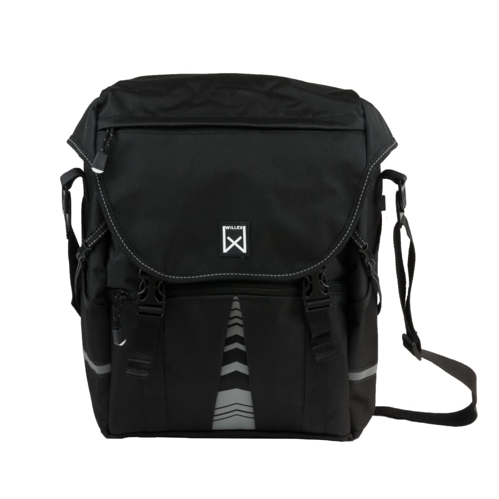 Willex Dviračio krepšys XL 1200, juodos spalvos, 25 L